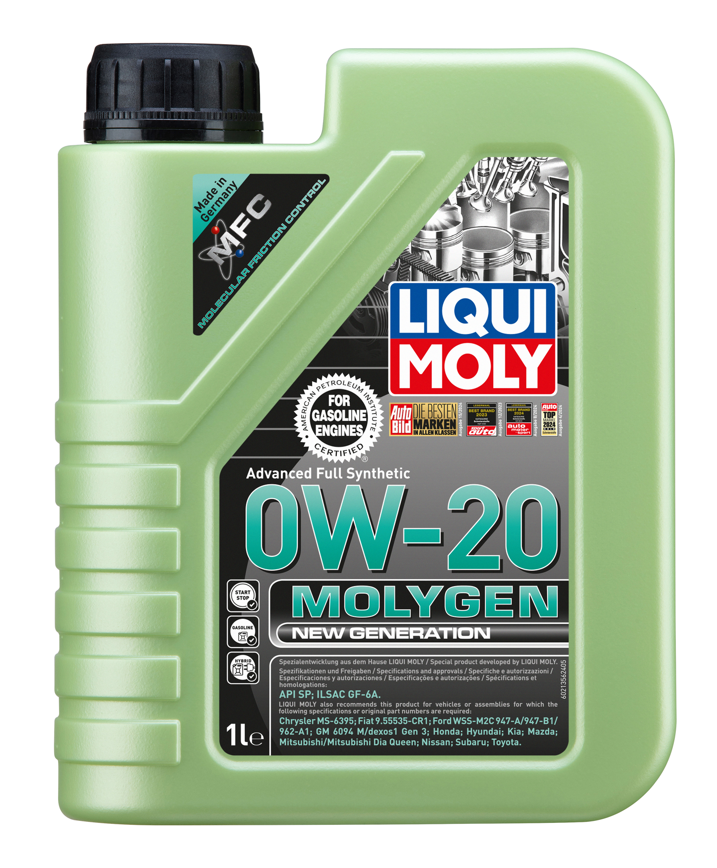 LIQUI MOLY - Molygen New Generation SAE 0W-20 - 1L - LM20436