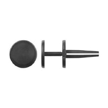 Load image into Gallery viewer, 15Pcs Black Nylon Sill Mldg Ret - 1/4" Hole Size 1" Stem Length