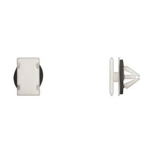 Load image into Gallery viewer, 15Pcs White Nylon Rocker Mldg Clips - 9mm Hole Size 11mm Stem Length