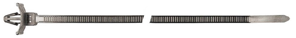 25Pcs Black Nylon Cable Ties - 8" OA Length 1 3/4" Bundle Dia