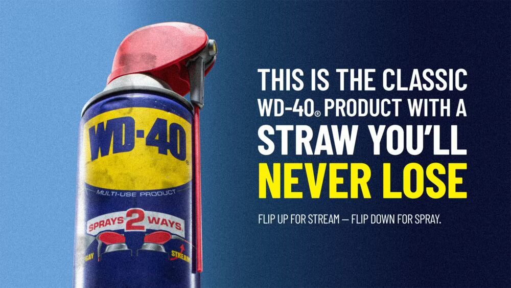 WD-40 Multi-Purpose Lubricant Spray with Smart Straw - 12oz