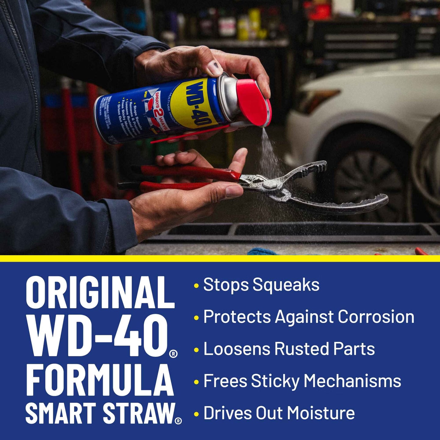 WD-40 Multi-Purpose Lubricant Spray with Smart Straw - 12oz