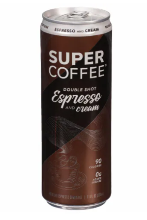 SUPER COFFEE Double Shot Espresso and Cream 11oz