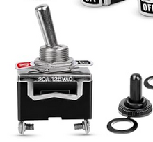 Load image into Gallery viewer, TOGGLE SWITCH HEAVY DUTY 15A/20A 2 PIN WATERPROOF COVER