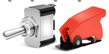 Load image into Gallery viewer, TOGGLE SWITCH Heavy Duty Rocker Toggle Switch Red Cover