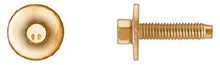 Load image into Gallery viewer, 25 Pcs Yellow Zinc Hex Hd Body Bolts - 6-1.00 x 28mm 19mm O.D.