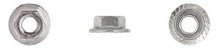Load image into Gallery viewer, 50 Pcs Zinc Serrated Class 10 Flange Nut - 6-1.00 mm 10mm Hex 14mm Flange