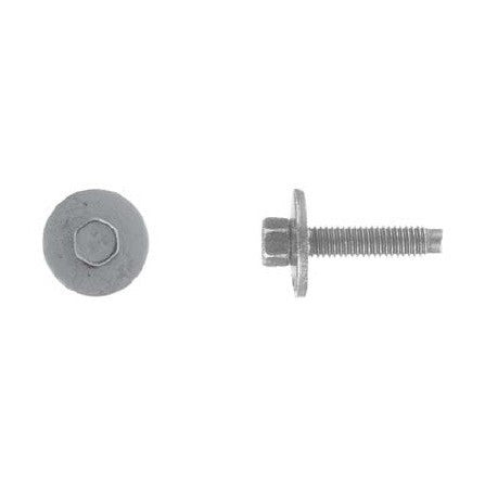 25 Pcs Black Hex Head Body Bolts - 6-1.00 x 28mm 8mm Hex