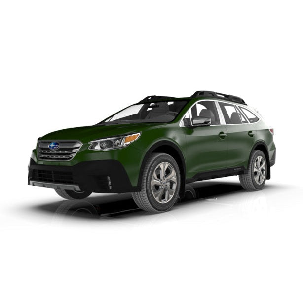 Rally Armor UR Series Polyurethane Mud Flaps for Subaru Outback (Part #ralMF66-UR-BLK/WH)