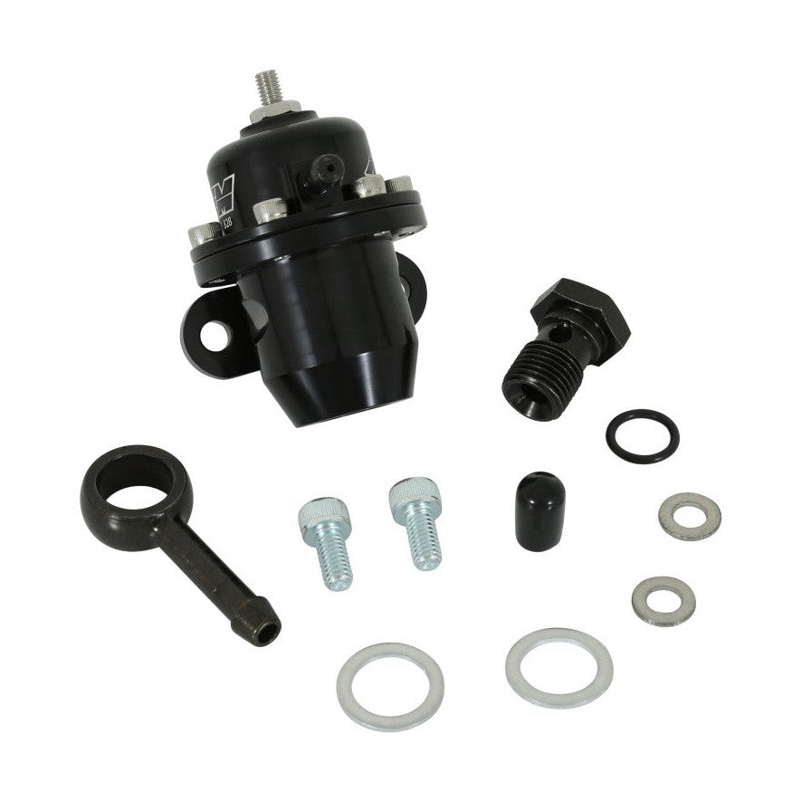 AEM Part Number aem25-303BK Adjustable Fuel Pressure Regulator for Honda and Acura - Supports Up to 1000 Horsepower