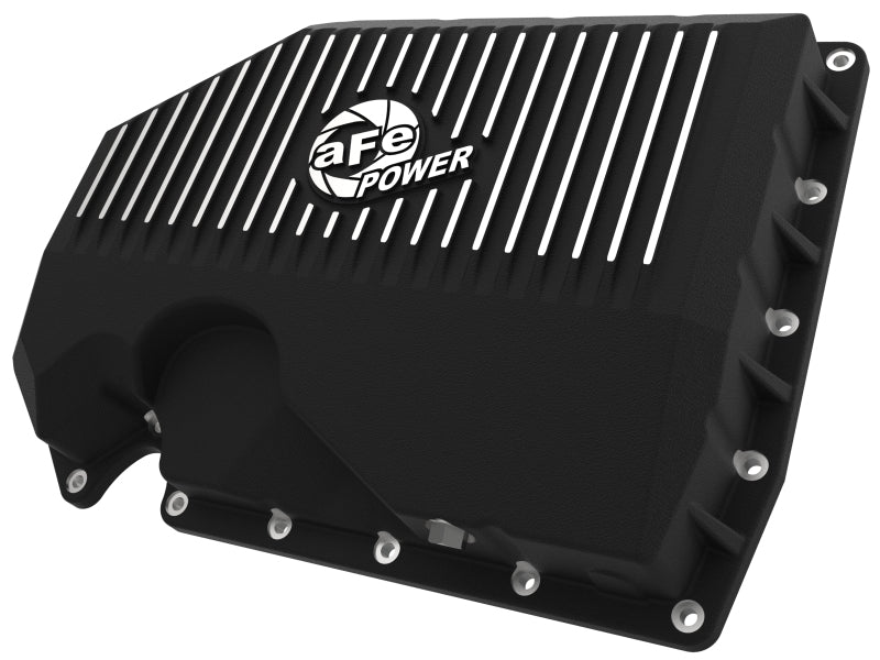 aFe POWER Pro Series Engine Oil Pan for VW 1.8L/2.0L Models * Black with Machined Fins and 1 Quart Increased Capacity