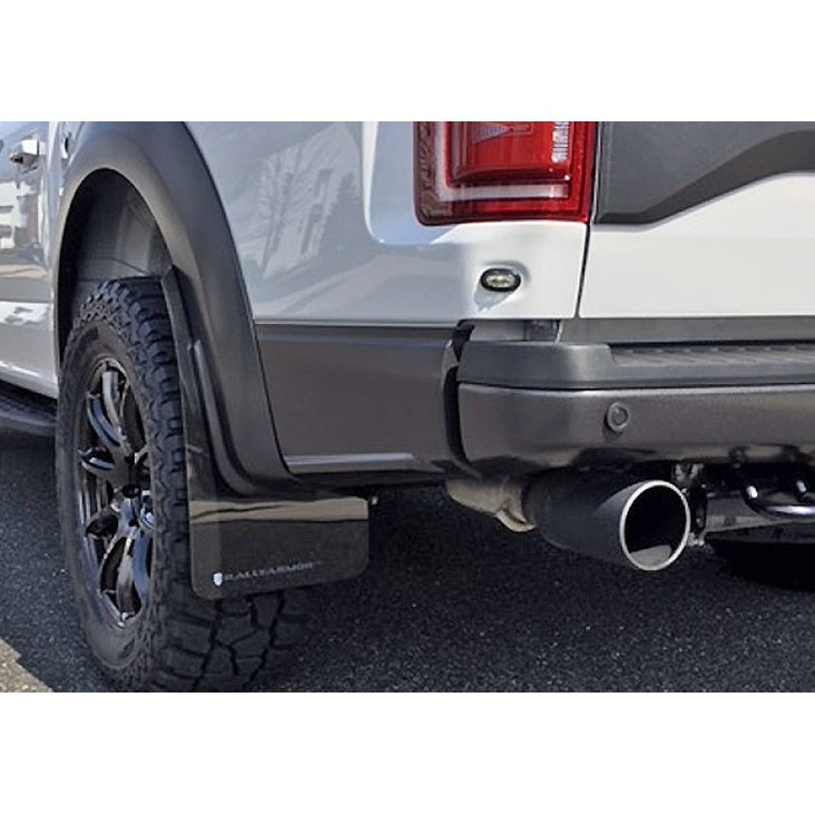 Rally Armor 17-20 Ford F-150 Raptor Gen 2 Black UR Mud Flap with Dark Grey Logo