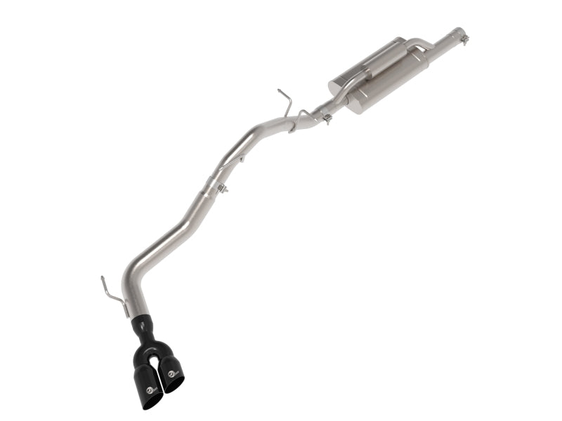 aFe Vulcan Series 2.5in to 3in Cat-Back Exhaust System with Black Tips for Ford Ranger 2024+ L4-2.3L (t)