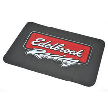 Load image into Gallery viewer, Edelbrock #2324 Racing Fender Cover - PVC Foam Mat with Printed Edelbrock Logo