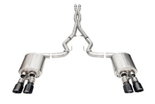 Load image into Gallery viewer, CORSA Performance 2024 Mustang GT Active Exhaust Collection with 3-inch Cat-Back System and Black Pro-Series Tips