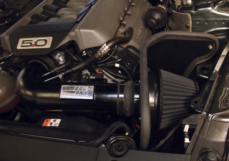 K&N Engineering Blackhawk Induction Cold Air Intake Kit for 2015-2017 Ford Mustang GT 5.0L V8