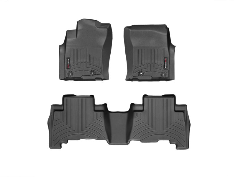 WeatherTech FloorLiner DigitalFit for Toyota 4Runner 2013-2015, Front and Rear, Black Part Number wet444931-442862