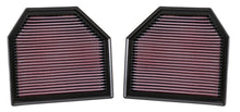 Load image into Gallery viewer, K&amp;N Replacement Air Filter for 2011-2015 BMW M3 M4 M5 M6 3.0L &amp; 4.4L V8 Engines