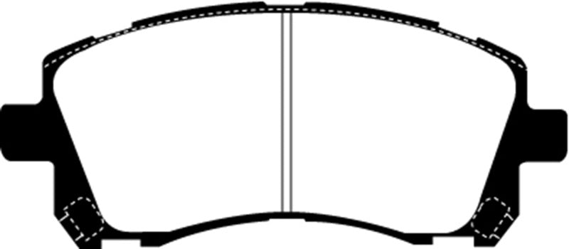 EBC Yellowstuff Front Brake Pads for Subaru Impreza and Legacy - Part No. EBCDP41134R