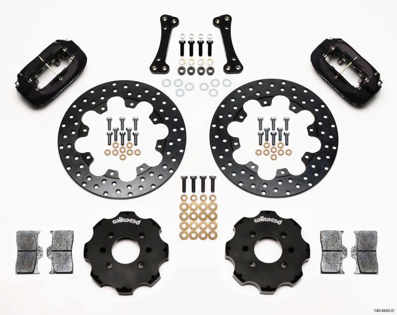 Wilwood Forged Dynalite Front Drag Brake Kit with Drilled Rotor for Acura Integra and Honda Civic