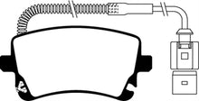 Load image into Gallery viewer, EBC Redstuff Ceramic Low Dust Rear Brake Pads for 2011-2007 Audi A6 Quattro and S4 Models