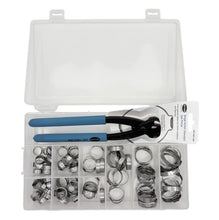 Load image into Gallery viewer, Oetiker 18500060 StepLess® 1-Ear Clamp Kit, Stainless Steel with Pliers