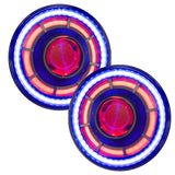 ORACLE Lighting Oculus 7 Inch ColorSHIFT Bi-LED Projector Headlights for Jeep Wrangler JK – RGB+W RGB Color Changing Headlamps