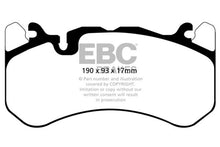 Load image into Gallery viewer, EBC Yellowstuff Front Brake Pads for Audi RS7 2014-2018 - High Friction Street and Track Performance