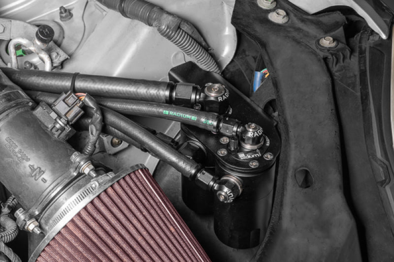 Radium Engineering Dual Catch Can Kit for Nissan 350Z and Infiniti G35 - Fluid Lock System
