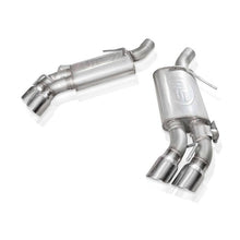 Load image into Gallery viewer, Stainless Works 2016+ Chevy Camaro SS 3-inch Redline Performance Connect Axle Back Exhaust with Valve and Quad Tips