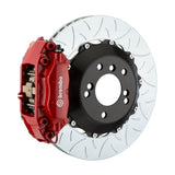 BREMBO - 99-04 Porsche 996 Rear GT Big Brake Kit with 4-Piston Cast Rotors and Slotted Type 3 Red Finish