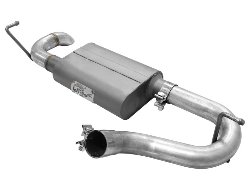 aFe Scorpion Aluminized Hi-Tuck Rock Basher Cat-Back Exhaust System for Jeep Wrangler JK 07-18 V6 3.6L/3.8L