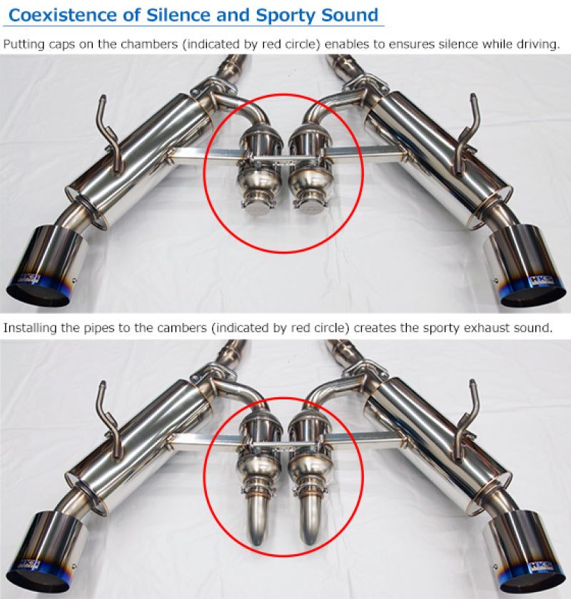 HKS Dual Hi-Power Titanium Tip Catback Exhaust for 2017 Infiniti Q60 RWD * Part Number hks31014-KN001