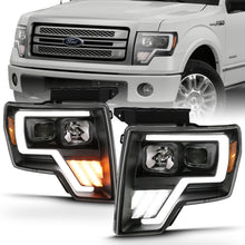 Load image into Gallery viewer, ANZO G4 Switchback Projector Headlights for Ford F-150 (2009-2013) with Halo, Black Housing, Amber and Clear Lenses