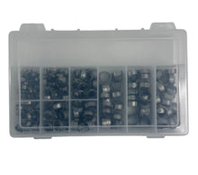 Load image into Gallery viewer, Oetiker 300-Piece Stainless Steel 1-Ear Hose Clamp Assortment Kit