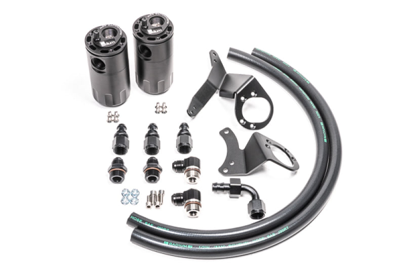 Radium Engineering Dual Catch Can Kit for 2011-2014 Ford Mustang GT - Fluid Lock System