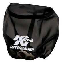 Load image into Gallery viewer, K&amp;N Engineering Drycharger Air Filter Wrap for 6.5-inch Base ID and 4.5-inch Top ID Filters - Part Number KNNRU-5147DK