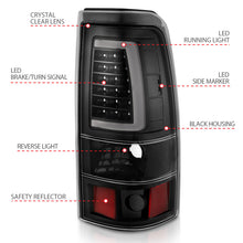 Load image into Gallery viewer, ANZO 1999-2002 Chevy Silverado 1500 LED Tail Light Assembly with Clear Lens and Black Housing