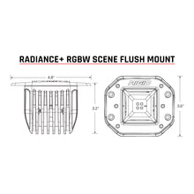 Load image into Gallery viewer, Rigid Industries Radiance+ RGBW Flush Mount Scene Light - Part Number RIG682153