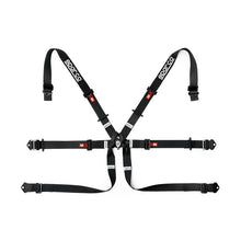 Load image into Gallery viewer, Sparco 6-Point Formula Black Racing Harness Belt (Part No. SPA04819H2NR)