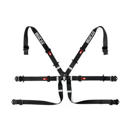 Sparco 6-Point Formula Black Racing Harness Belt (Part No. SPA04819H2NR)