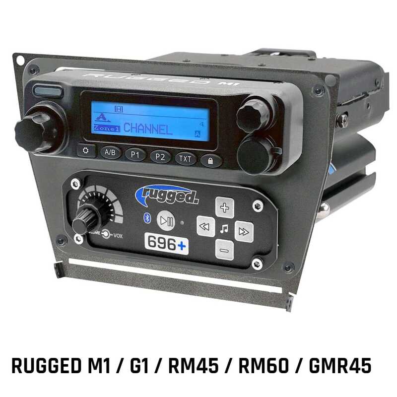 Rugged Radios Polaris RZR PRO XP/Turbo R Dash Mount - Rugged M1/G1/RM45/RM60/GMR45