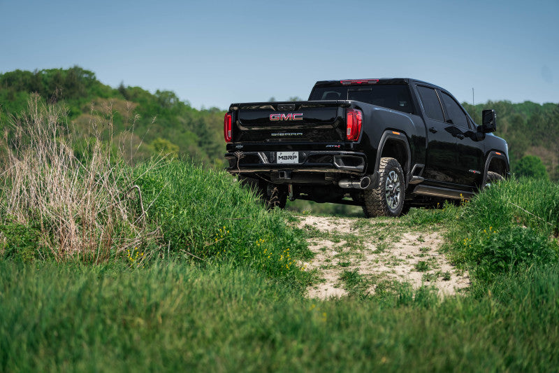 MBRP Armor Lite Series Exhaust System for 2020 GMC Sierra 2500HD / 3500HD – 6.6L Diesel, Single Side Exit, 5-inch Tip