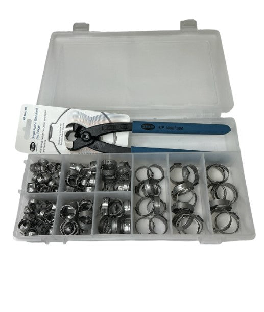 Main ST Collective – Oetiker EFI Clamp Kit with Optional Pliers, Stepless 1-Ear Clamps