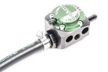 Load image into Gallery viewer, Radium Engineering FPD-R Inline Fuel Pulse Damper with 8AN ORB Ports and 1/8NPT Pressure Gauge Port