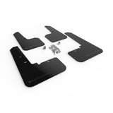 Rally Armor UR Mud Flaps for Honda Civic and Subaru Outback – Black with Grey Logo, Part Number RALMF66-UR-BLK/GRY
