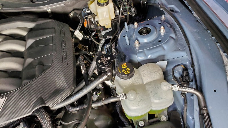 J&L JLT3091P-B Oil Separator 3.0 PCV Side, Black Anodized for 2024-2026 Ford Mustang 5.0L