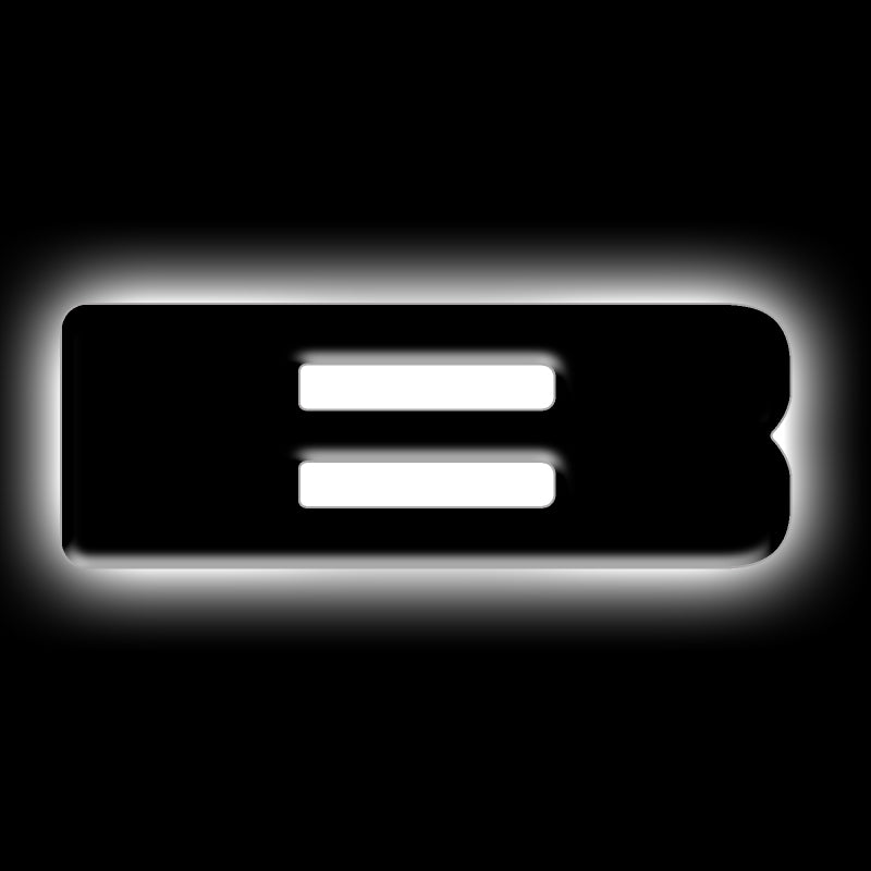 ORACLE Lighting Universal Illuminated LED Letter Badges - Matte Black Surface Finish