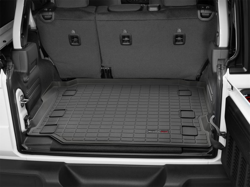 WeatherTech 2018+ Jeep Wrangler Unlimited JL Cargo Liner with Bumper Protector * Black