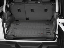 Load image into Gallery viewer, WeatherTech 2018+ Jeep Wrangler Unlimited JL Cargo Liner with Bumper Protector * Black